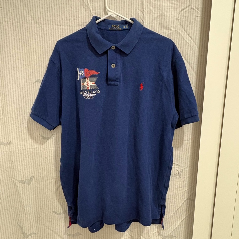 ITEM#84 POLO Ralph Lauren MENS COTTON POLO SHIRT sz XL  AUTHENTIC

24x28
